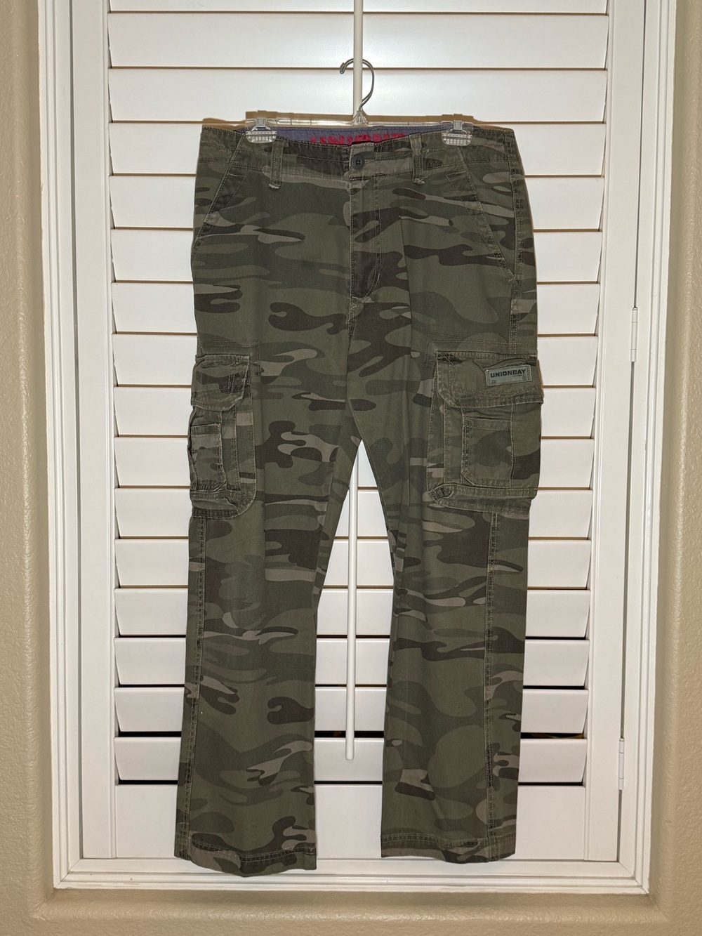 Unionbay Camo Cargo Pants - Olive Green